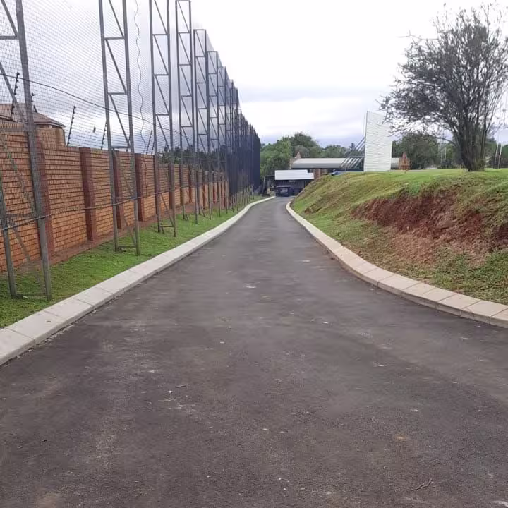 Industrial asphalt paving project Gauteng